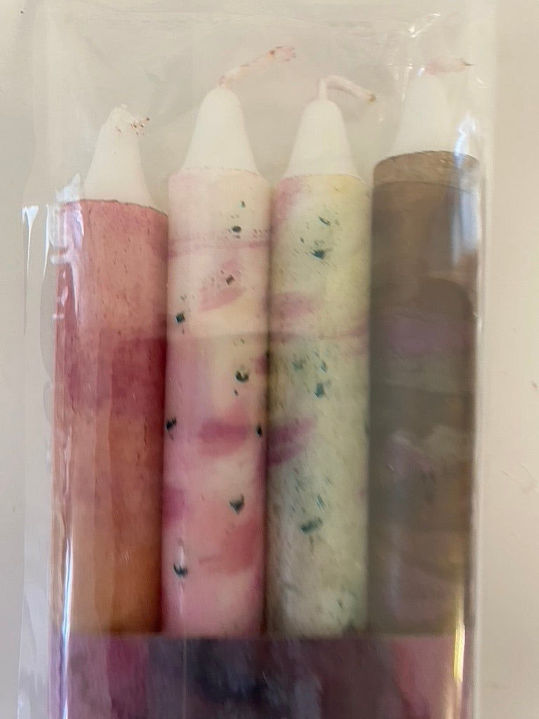 Handpainted candles